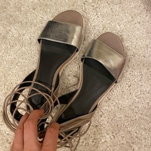 Rebecca Minkoff metallic summer sandal